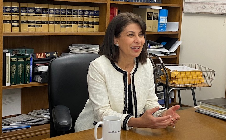 The Honorable Nahal Iravani-Sani in her Santa Clara chambers