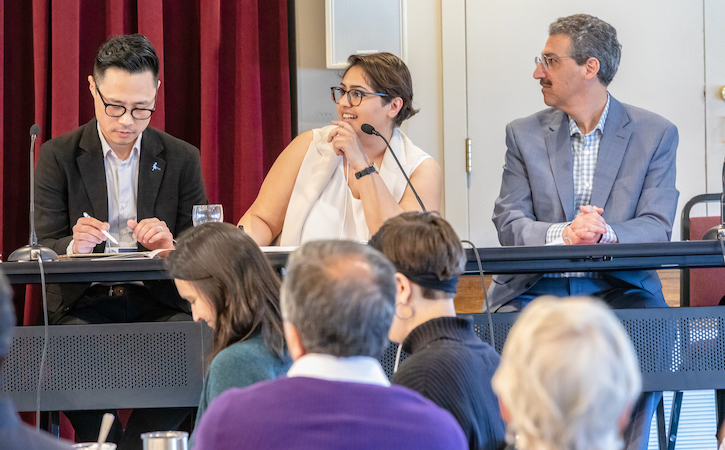 CIDS staff listening to keynote address (photo_ Behnaz Khaleghi)