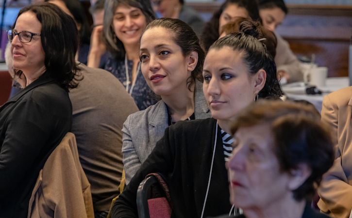 Audience members listening to keynote address.(photo_ Baharak Khaleghi)