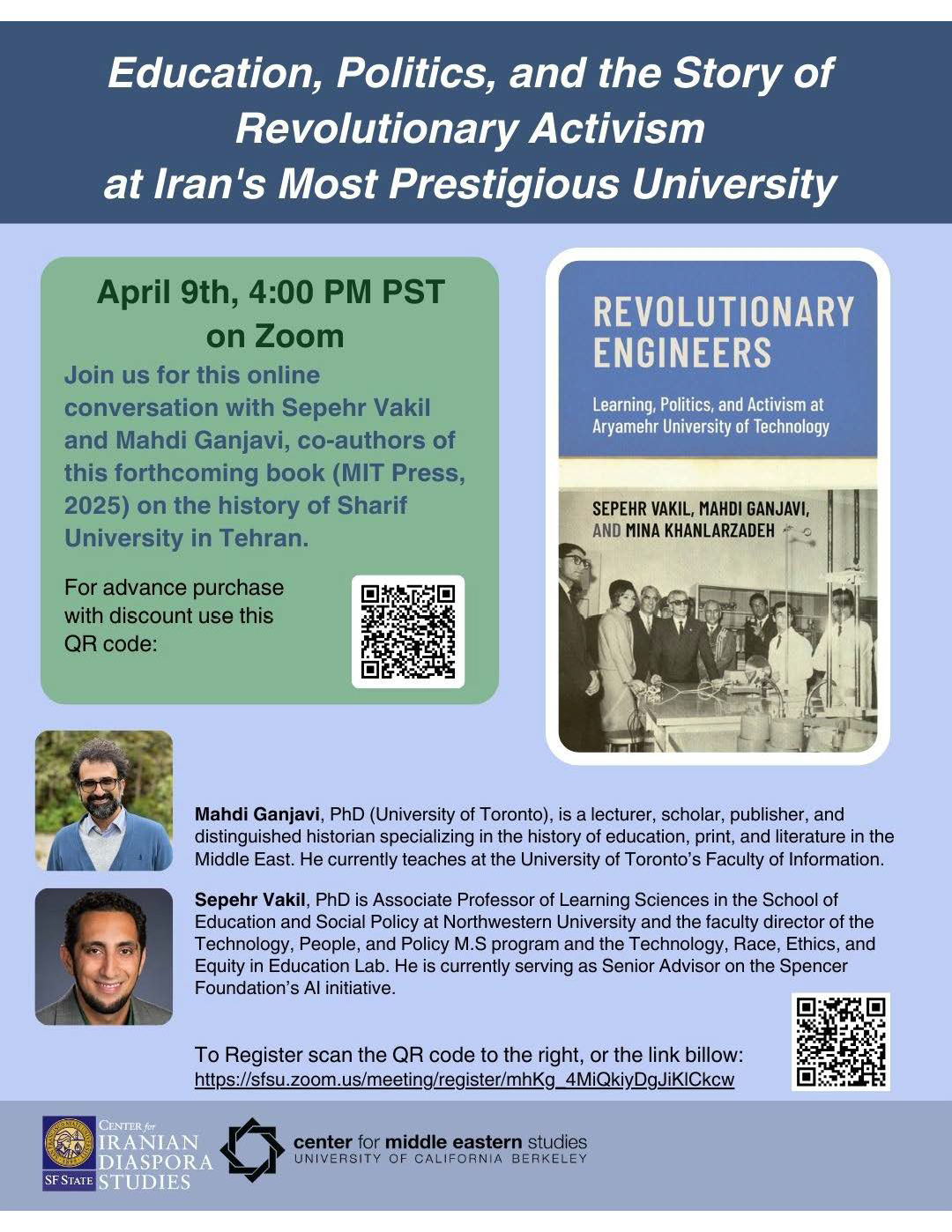 Education, Politics, and the Story of Revolutionary Activism at Iran's Most Prestigious University event flyer